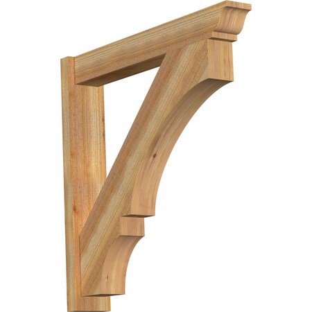 Balboa Rough Sawn Traditional Outlooker, Western Red Cedar, 6"W x 36"D x 36"H